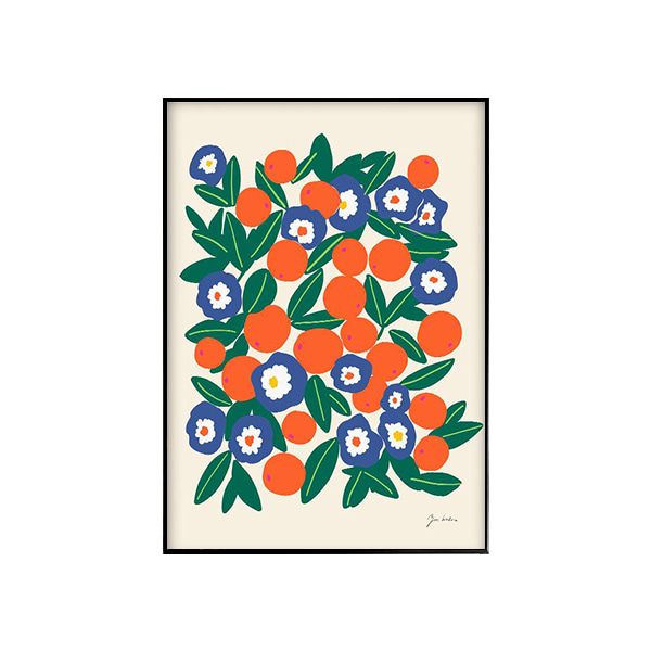 PSTR - 오렌지 &amp; 꽃 Oranges &amp; Flowers (30x40 / 50x70)